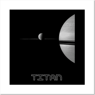 Saturn’s Rings and Titan 90 Posters and Art